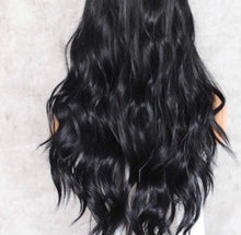 Black Wavy Lace Front Wig 22-26 inches!! - Goddess Beauty Royal Wigs