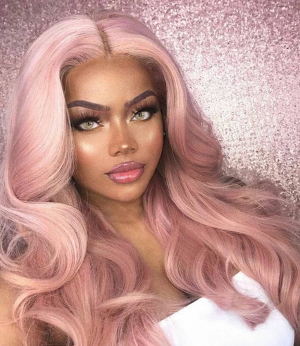 Pink Peach Beauty Lace Front Wig - Goddess Beauty Royal Wigs