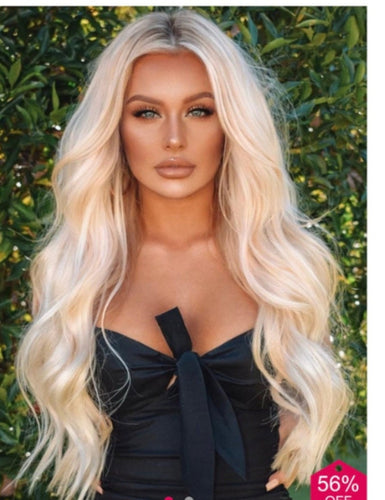 Custom Wig- Blonde Beauty Waves Virgin Human Hair Lace Wig