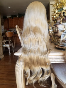 Ash Blonde Beauty Waves Lace Front Wig - Goddess Beauty Royal Wigs