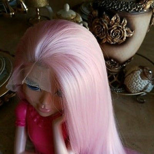 Pink Straight Lace Front Wig - Goddess Beauty Royal Wigs