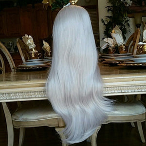 Gray Silver Lace Front Wig - Goddess Beauty Royal Wigs