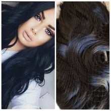 Black Wavy Clip in Extensions - Goddess Beauty Royal Wigs