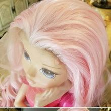 Pink Curly Wave Lace Front Wig - Goddess Beauty Royal Wigs