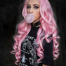 Pink Curly Wave Lace Front Wig - Goddess Beauty Royal Wigs