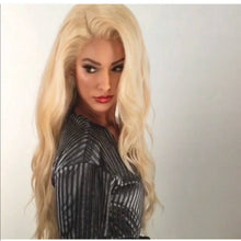 Bleach Blonde Beauty Wavy Lace Front Wig - Goddess Beauty Royal Wigs