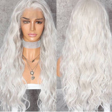 White Wavy Lace Front Wig - Goddess Beauty Royal Wigs