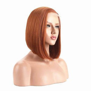 Copper Red// Beauty Straight//Lace Front Wig - Goddess Beauty Royal Wigs