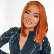 Copper Red// Beauty Straight//Lace Front Wig - Goddess Beauty Royal Wigs