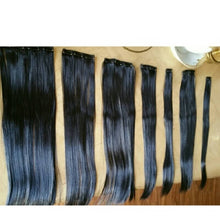 Black// Straight// Clip in Extensions// - Goddess Beauty Royal Wigs