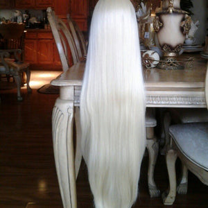 Bleach Blonde Beauty Straight Lace Front Wig - Goddess Beauty Royal Wigs