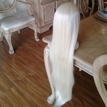 Bleach Blonde Beauty Straight Lace Front Wig - Goddess Beauty Royal Wigs