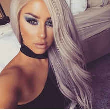 Gray Silver Lace Front Wig - Goddess Beauty Royal Wigs