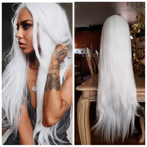 White Lace Front Wig - Goddess Beauty Royal Wigs