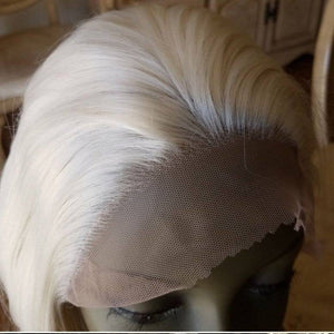 Blonde Beauty Wig// Wavy Lace Front Wig #60//White Blonde//No Yellow Tones// - Goddess Beauty Royal Wigs