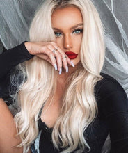 Blonde Beauty Wig// Wavy Lace Front Wig #60//White Blonde//No Yellow Tones// - Goddess Beauty Royal Wigs