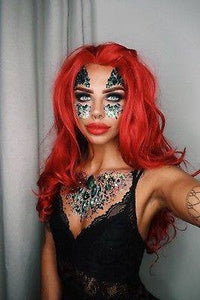 Red Wavy Lace Front Wig - Goddess Beauty Royal Wigs