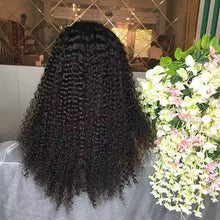 Black Curly// Human Hair/ Lace Front Wigs// Beautiful// Curly// Brazilian Remy//Wig//Glueless// Lacewig - Goddess Beauty Royal Wigs