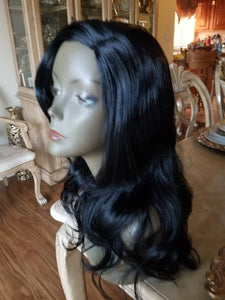 Black// Straight//Bodywave// Wig//Synthetic//Beautiful/Wavy - Goddess Beauty Royal Wigs