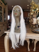 White Gray Blonde Lace Front Wig - Goddess Beauty Royal Wigs