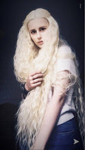 Bleach Blonde// Curly Lace Front Wig//Super Long Wig//Blonde//Beautiful - Goddess Beauty Royal Wigs