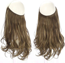 Ombre Hair// Extension// Bayalage Brown Blonde// Long// Natural Wavy// Halo Flip in - Goddess Beauty Royal Wigs