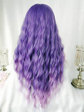 Ombre Purle Wig// Purple//Wavy//Cosplay//Fashion Wig// Synthetic//Medium Length//Lilac// - Goddess Beauty Royal Wigs
