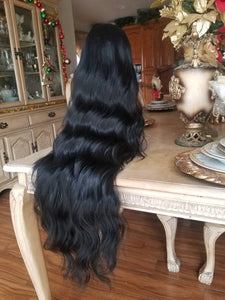Black Straight Bodywave Wig - Goddess Beauty Royal Wigs
