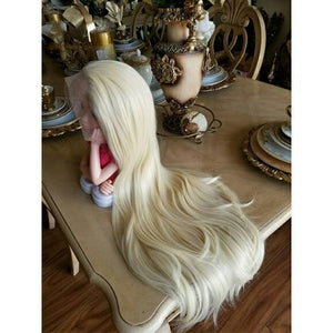 Pale Blonde Lace Front Wig - Goddess Beauty Royal Wigs