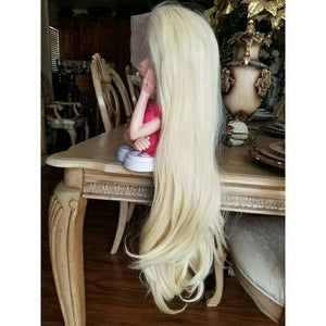 Pale Blonde Lace Front Wig - Goddess Beauty Royal Wigs