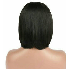 Yaki Wig//Bangs//Silky//Full Heat Resistant// Synthetic Wig for Women//Black//Bob Wigs with Bangs//Cute - Goddess Beauty Royal Wigs