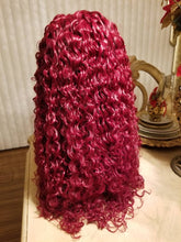 Red//Curly// Lace Front Wig//Beautiful//Wig - Goddess Beauty Royal Wigs