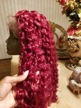 Red//Curly// Lace Front Wig//Beautiful//Wig - Goddess Beauty Royal Wigs
