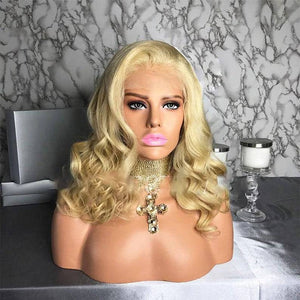 Human Hair/ Lace Front Wigs// Blonde//Long Hair// Straight// Curly// Brazilian Remy// Wig// Glueless Lacewig//Natural - Goddess Beauty Royal Wigs