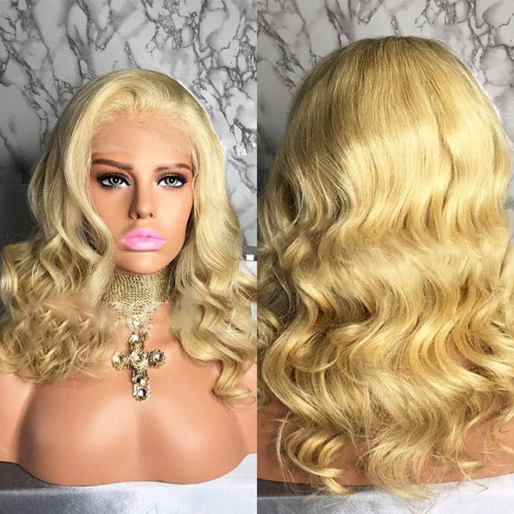 Human Hair/ Lace Front Wigs// Blonde//Long Hair// Straight// Curly// Brazilian Remy// Wig// Glueless Lacewig//Natural - Goddess Beauty Royal Wigs