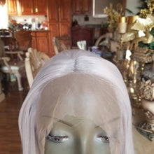 Gray White Straight Wavy Lace Front Wig - Goddess Beauty Royal Wigs