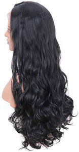 Black Wavy//LaceFrontWig//GorgeousHair//Wavy/Body Wave//Natural//Wigs for Women//Beautiful//Gorgeous//Wig - Goddess Beauty Royal Wigs