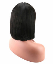 Black// Beauty Wig//Yaki Straight//Bob//Bangs//Short Wig - Goddess Beauty Royal Wigs