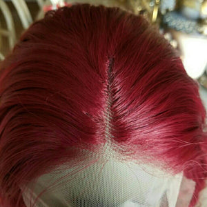 Dark Red Beauty Lace Front Wig - Goddess Beauty Royal Wigs