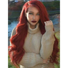 Dark Red Beauty Lace Front Wig - Goddess Beauty Royal Wigs
