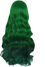 Dark Green Mix Wavy Beauty Full Wig - Goddess Beauty Royal Wigs