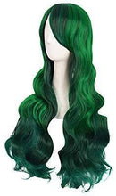 Dark Green Mix Wavy Beauty Full Wig - Goddess Beauty Royal Wigs