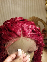 Red//Curly// Lace Front Wig//Beautiful//Wig - Goddess Beauty Royal Wigs