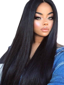 Black Straight//LaceFrontWig//GorgeousHair//Straight/Silky Straight//Natural//Wigs for Women//Beautiful//Gorgeous//Wig//Yaki - Goddess Beauty Royal Wigs