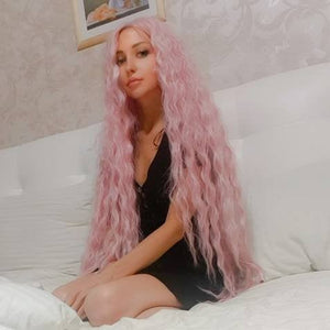 Pink Beauty Lace Front Wig 40-45 inches long!! - Goddess Beauty Royal Wigs