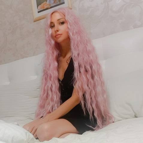Pink Beauty Lace Front Wig 40-45 inches long!! – Goddess 