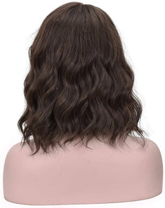 Brown// Curly Wavy// Short Curly//Dark Brown//Wavy// Human Hair// Blend// Beautiful Hair//Natural Haur//Beautiful - Goddess Beauty Royal Wigs