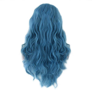 Blue Wavy Beauty Full Wig - Goddess Beauty Royal Wigs