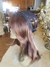 Brown Highlights// Beauty Wig//Straight Layered//Straight//Bangs - Goddess Beauty Royal Wigs