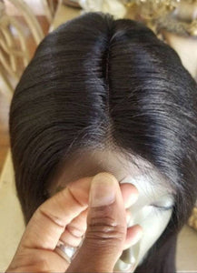 Black Yaki Straight//Lace Front Wig//GorgeousHair//Straight/Silky Straight//Natural//Wigs for Women//Beautiful//Gorgeous//Wig//Yaki - Goddess Beauty Royal Wigs